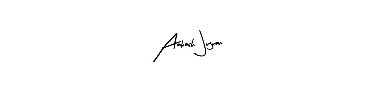 Make a beautiful signature design for name Aakash Jugran. With this signature (Arty Signature) style, you can create a handwritten signature for free. Aakash Jugran signature style 8 images and pictures png