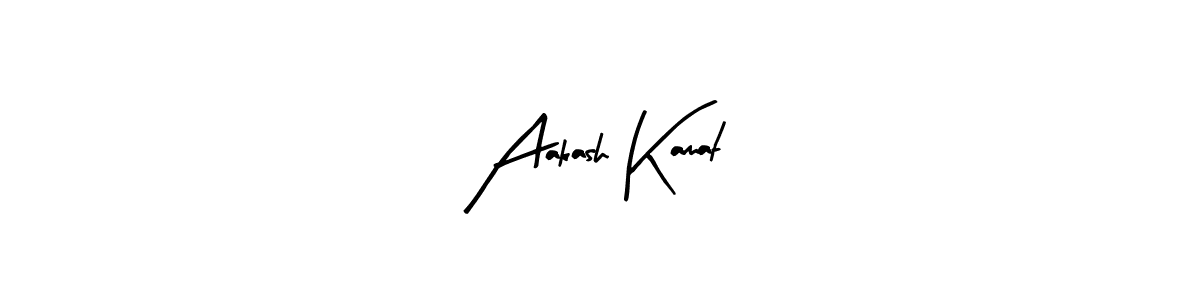 You should practise on your own different ways (Arty Signature) to write your name (Aakash Kamat) in signature. don't let someone else do it for you. Aakash Kamat signature style 8 images and pictures png