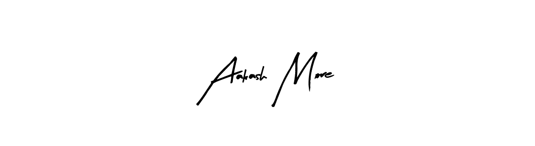 How to make Aakash More name signature. Use Arty Signature style for creating short signs online. This is the latest handwritten sign. Aakash More signature style 8 images and pictures png