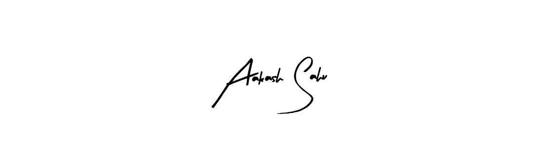 Arty Signature is a professional signature style that is perfect for those who want to add a touch of class to their signature. It is also a great choice for those who want to make their signature more unique. Get Aakash Sahu name to fancy signature for free. Aakash Sahu signature style 8 images and pictures png