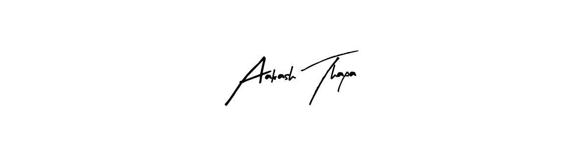 Aakash Thapa stylish signature style. Best Handwritten Sign (Arty Signature) for my name. Handwritten Signature Collection Ideas for my name Aakash Thapa. Aakash Thapa signature style 8 images and pictures png