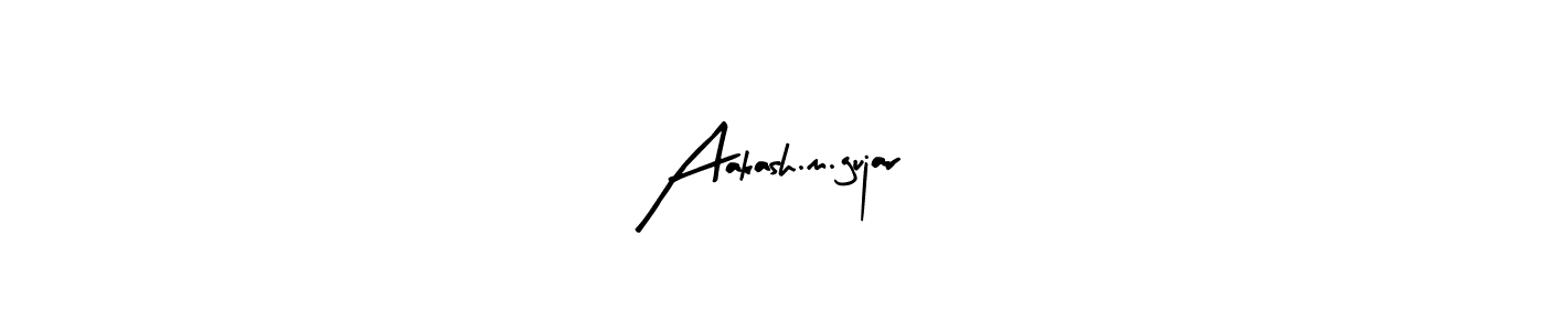 Design your own signature with our free online signature maker. With this signature software, you can create a handwritten (Arty Signature) signature for name Aakash.m.gujar. Aakash.m.gujar signature style 8 images and pictures png