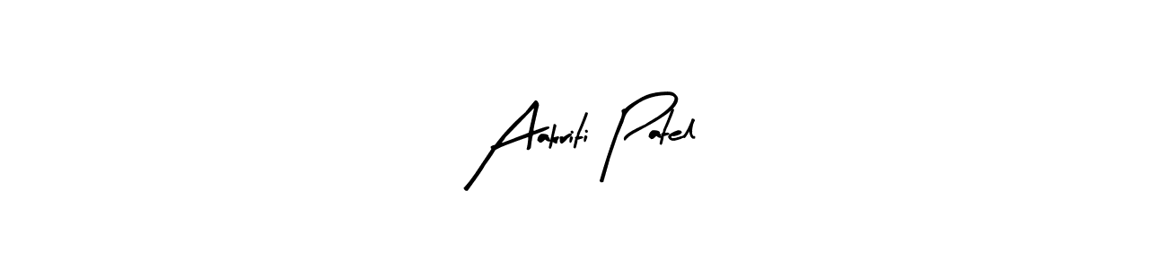 How to make Aakriti Patel name signature. Use Arty Signature style for creating short signs online. This is the latest handwritten sign. Aakriti Patel signature style 8 images and pictures png