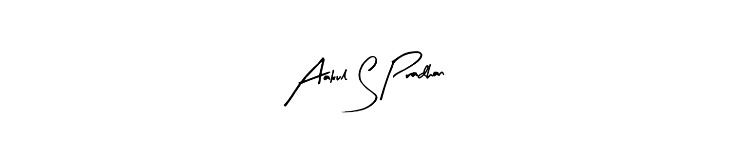 Make a beautiful signature design for name Aakul S Pradhan. With this signature (Arty Signature) style, you can create a handwritten signature for free. Aakul S Pradhan signature style 8 images and pictures png