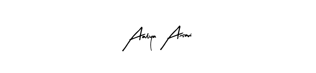 How to make Aaliya Ansari signature? Arty Signature is a professional autograph style. Create handwritten signature for Aaliya Ansari name. Aaliya Ansari signature style 8 images and pictures png