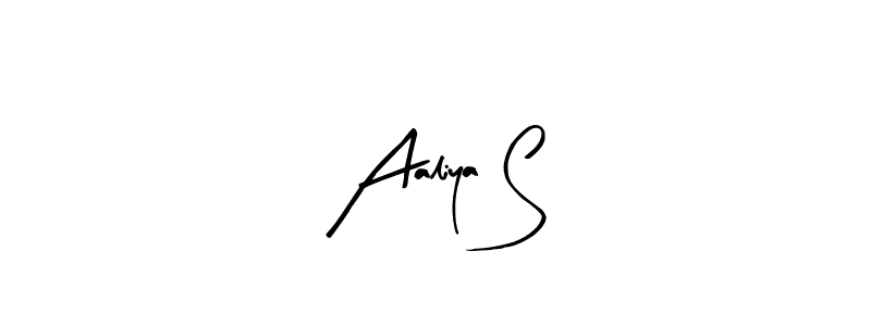 Make a beautiful signature design for name Aaliya S. With this signature (Arty Signature) style, you can create a handwritten signature for free. Aaliya S signature style 8 images and pictures png