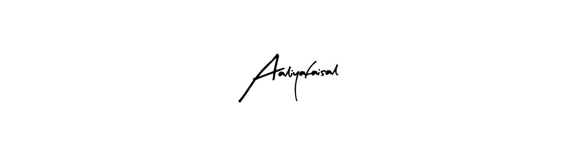 The best way (Arty Signature) to make a short signature is to pick only two or three words in your name. The name Aaliyafaisal include a total of six letters. For converting this name. Aaliyafaisal signature style 8 images and pictures png