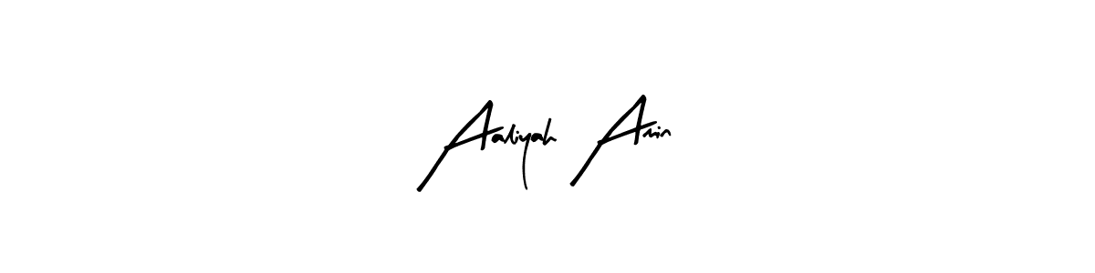 The best way (Arty Signature) to make a short signature is to pick only two or three words in your name. The name Aaliyah Amin include a total of six letters. For converting this name. Aaliyah Amin signature style 8 images and pictures png