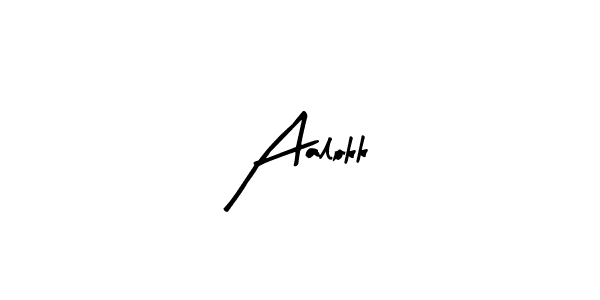 Design your own signature with our free online signature maker. With this signature software, you can create a handwritten (Arty Signature) signature for name Aalokk. Aalokk signature style 8 images and pictures png