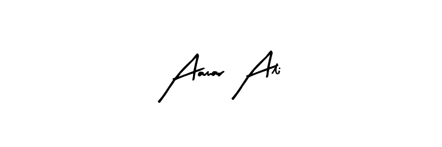 Use a signature maker to create a handwritten signature online. With this signature software, you can design (Arty Signature) your own signature for name Aamar Ali. Aamar Ali signature style 8 images and pictures png
