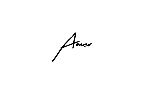 Arty Signature is a professional signature style that is perfect for those who want to add a touch of class to their signature. It is also a great choice for those who want to make their signature more unique. Get Aamer name to fancy signature for free. Aamer signature style 8 images and pictures png