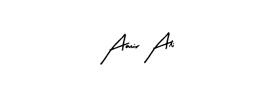 Similarly Arty Signature is the best handwritten signature design. Signature creator online .You can use it as an online autograph creator for name Aamir Ali. Aamir Ali signature style 8 images and pictures png