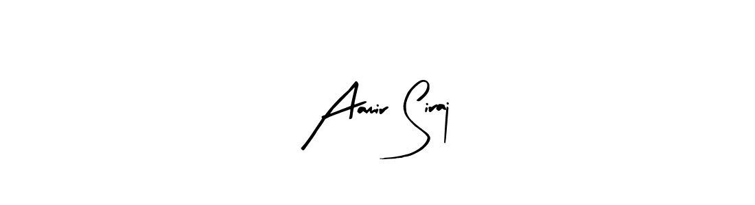 Design your own signature with our free online signature maker. With this signature software, you can create a handwritten (Arty Signature) signature for name Aamir Siraj. Aamir Siraj signature style 8 images and pictures png