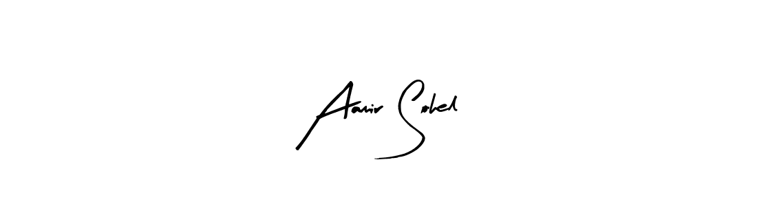 The best way (Arty Signature) to make a short signature is to pick only two or three words in your name. The name Aamir Sohel include a total of six letters. For converting this name. Aamir Sohel signature style 8 images and pictures png
