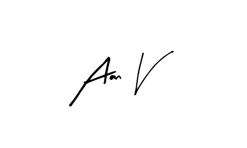 You can use this online signature creator to create a handwritten signature for the name Aan V. This is the best online autograph maker. Aan V signature style 8 images and pictures png