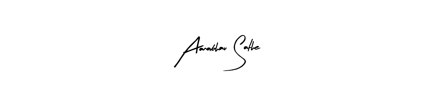 Similarly Arty Signature is the best handwritten signature design. Signature creator online .You can use it as an online autograph creator for name Aanabhau Sathe. Aanabhau Sathe signature style 8 images and pictures png
