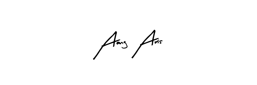 Here are the top 10 professional signature styles for the name Aang Aris. These are the best autograph styles you can use for your name. Aang Aris signature style 8 images and pictures png