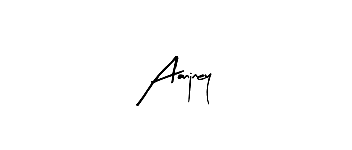 Use a signature maker to create a handwritten signature online. With this signature software, you can design (Arty Signature) your own signature for name Aanjney. Aanjney signature style 8 images and pictures png