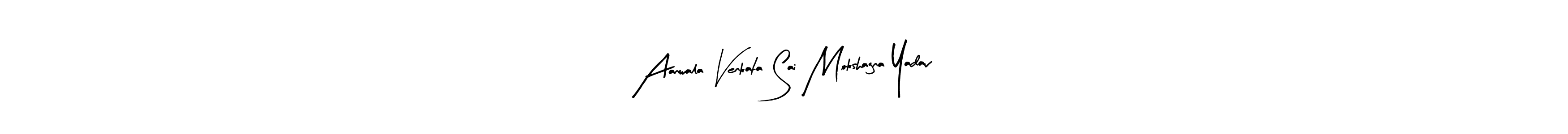 Create a beautiful signature design for name Aanwala Venkata Sai Mokshagna Yadav. With this signature (Arty Signature) fonts, you can make a handwritten signature for free. Aanwala Venkata Sai Mokshagna Yadav signature style 8 images and pictures png