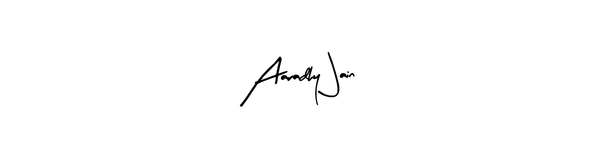 Use a signature maker to create a handwritten signature online. With this signature software, you can design (Arty Signature) your own signature for name Aaradhy Jain. Aaradhy Jain signature style 8 images and pictures png