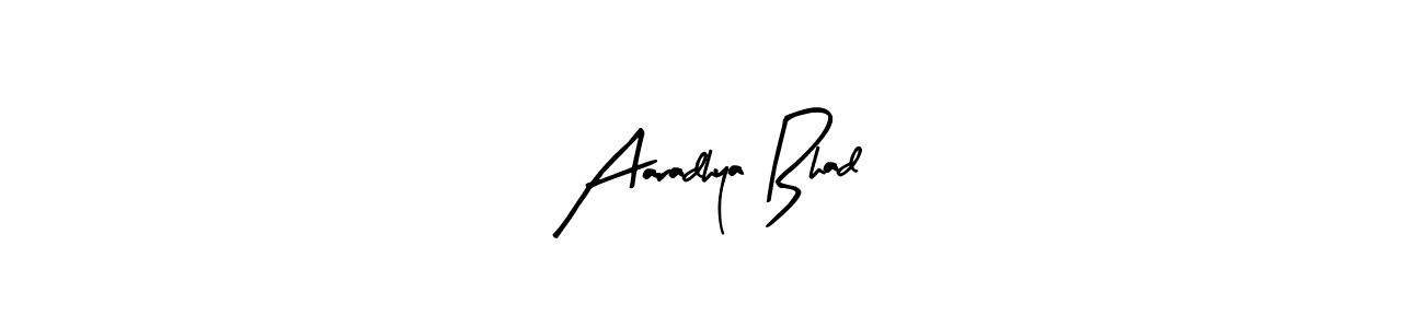 You can use this online signature creator to create a handwritten signature for the name Aaradhya Bhad. This is the best online autograph maker. Aaradhya Bhad signature style 8 images and pictures png