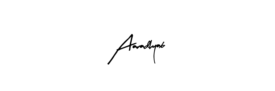 if you are searching for the best signature style for your name Aaradhyab. so please give up your signature search. here we have designed multiple signature styles  using Arty Signature. Aaradhyab signature style 8 images and pictures png