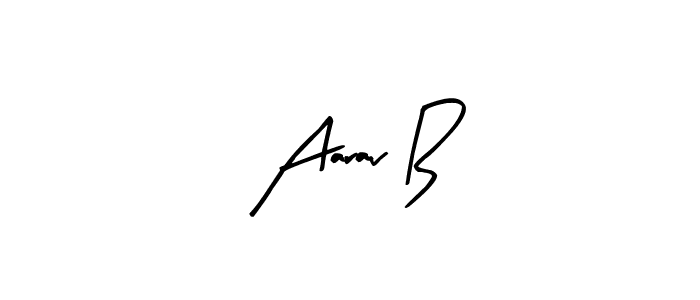 if you are searching for the best signature style for your name Aarav B. so please give up your signature search. here we have designed multiple signature styles  using Arty Signature. Aarav B signature style 8 images and pictures png