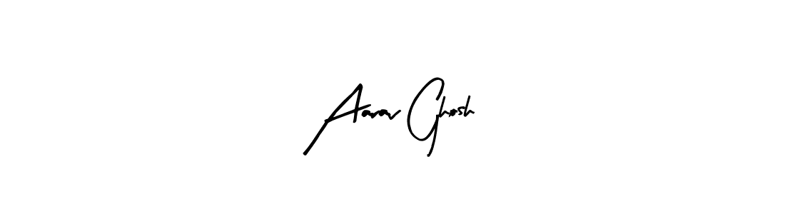 if you are searching for the best signature style for your name Aarav Ghosh. so please give up your signature search. here we have designed multiple signature styles  using Arty Signature. Aarav Ghosh signature style 8 images and pictures png