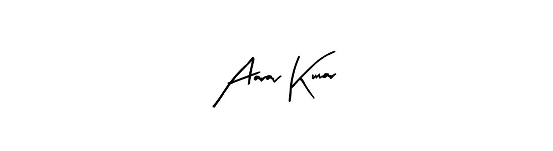 Similarly Arty Signature is the best handwritten signature design. Signature creator online .You can use it as an online autograph creator for name Aarav Kumar. Aarav Kumar signature style 8 images and pictures png