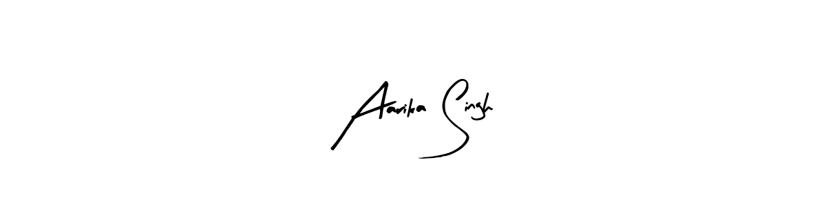 Also we have Aarika Singh name is the best signature style. Create professional handwritten signature collection using Arty Signature autograph style. Aarika Singh signature style 8 images and pictures png