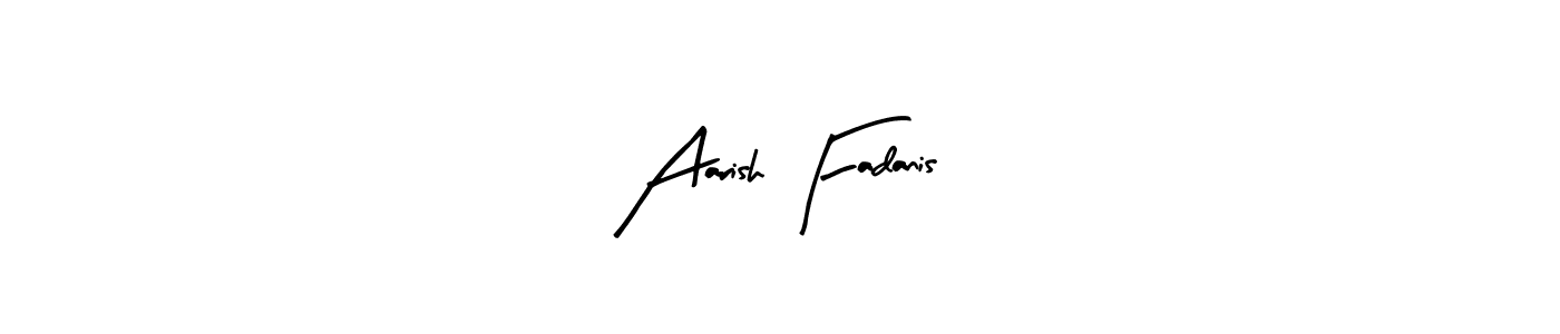 Aarish Fadanis stylish signature style. Best Handwritten Sign (Arty Signature) for my name. Handwritten Signature Collection Ideas for my name Aarish Fadanis. Aarish Fadanis signature style 8 images and pictures png