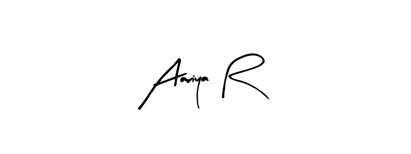 Make a beautiful signature design for name Aariya R. Use this online signature maker to create a handwritten signature for free. Aariya R signature style 8 images and pictures png