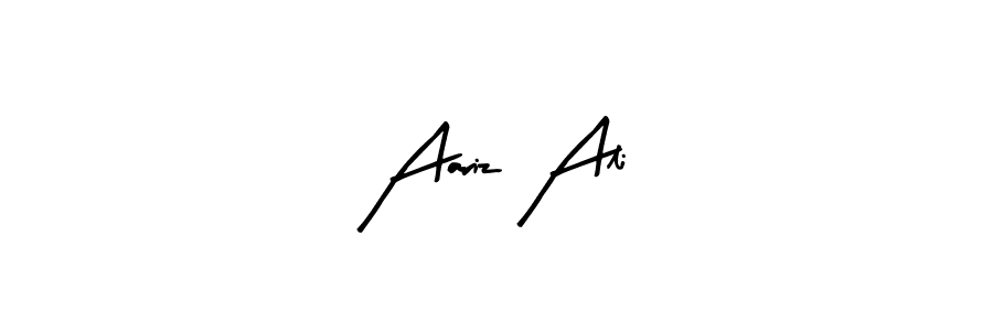 Make a beautiful signature design for name Aariz Ali. With this signature (Arty Signature) style, you can create a handwritten signature for free. Aariz Ali signature style 8 images and pictures png