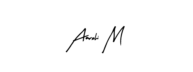 Make a beautiful signature design for name Aarohi M. Use this online signature maker to create a handwritten signature for free. Aarohi M signature style 8 images and pictures png