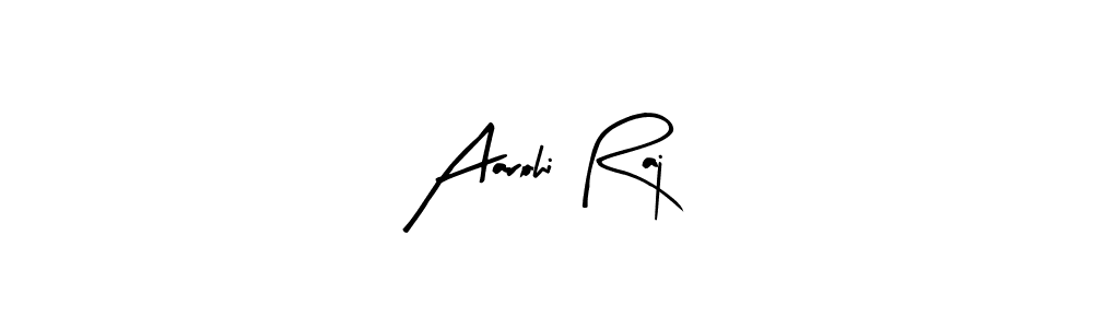 How to make Aarohi Raj name signature. Use Arty Signature style for creating short signs online. This is the latest handwritten sign. Aarohi Raj signature style 8 images and pictures png