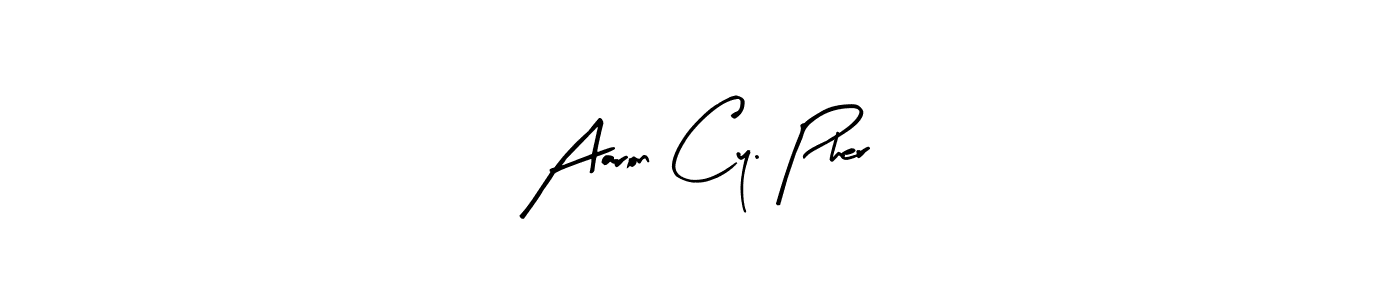 Design your own signature with our free online signature maker. With this signature software, you can create a handwritten (Arty Signature) signature for name Aaron Cy. Pher. Aaron Cy. Pher signature style 8 images and pictures png