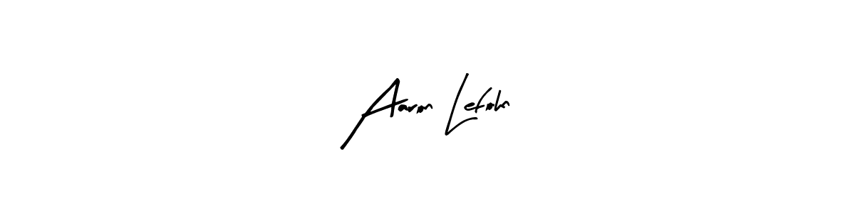 Design your own signature with our free online signature maker. With this signature software, you can create a handwritten (Arty Signature) signature for name Aaron Lefohn. Aaron Lefohn signature style 8 images and pictures png