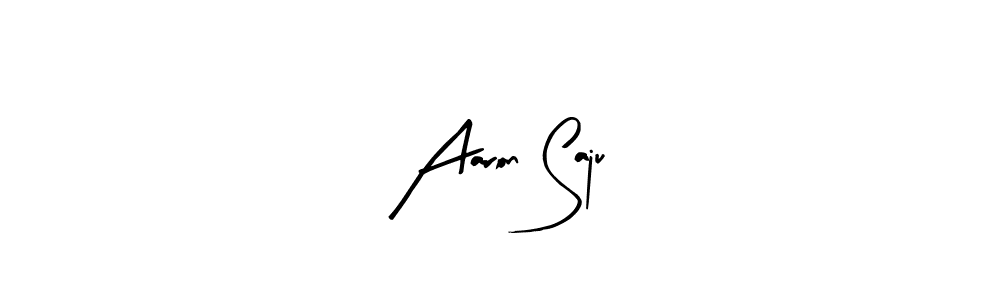 Here are the top 10 professional signature styles for the name Aaron Saju. These are the best autograph styles you can use for your name. Aaron Saju signature style 8 images and pictures png