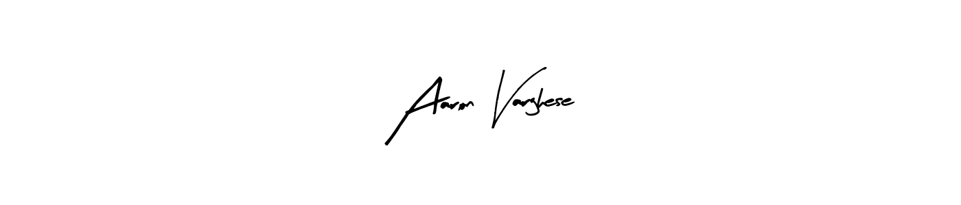 Make a beautiful signature design for name Aaron Varghese. With this signature (Arty Signature) style, you can create a handwritten signature for free. Aaron Varghese signature style 8 images and pictures png