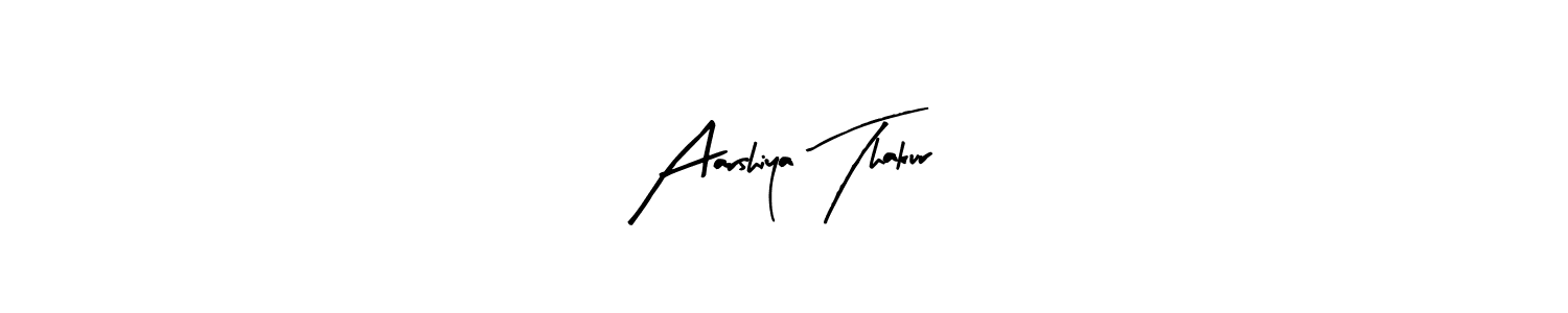 The best way (Arty Signature) to make a short signature is to pick only two or three words in your name. The name Aarshiya Thakur include a total of six letters. For converting this name. Aarshiya Thakur signature style 8 images and pictures png