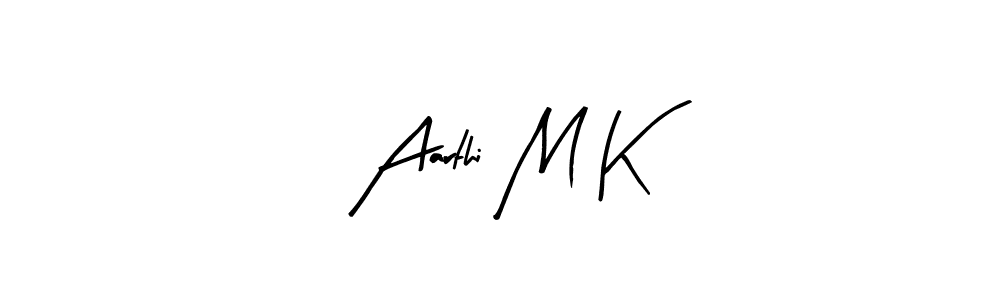 if you are searching for the best signature style for your name Aarthi M K. so please give up your signature search. here we have designed multiple signature styles  using Arty Signature. Aarthi M K signature style 8 images and pictures png