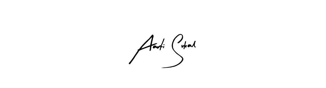 Similarly Arty Signature is the best handwritten signature design. Signature creator online .You can use it as an online autograph creator for name Aarti Sukal. Aarti Sukal signature style 8 images and pictures png