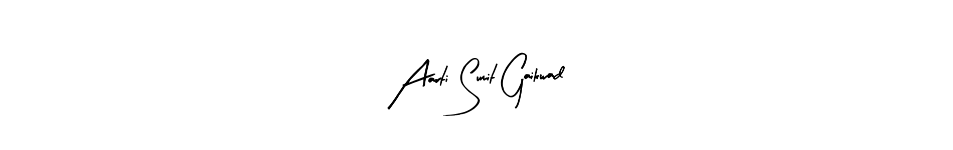 Make a beautiful signature design for name Aarti Sumit Gaikwad. With this signature (Arty Signature) style, you can create a handwritten signature for free. Aarti Sumit Gaikwad signature style 8 images and pictures png
