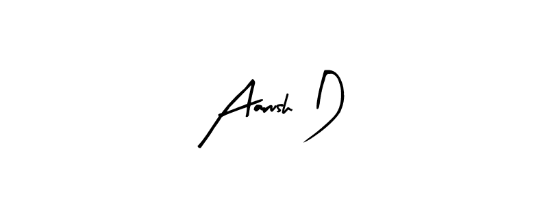 Aarush D stylish signature style. Best Handwritten Sign (Arty Signature) for my name. Handwritten Signature Collection Ideas for my name Aarush D. Aarush D signature style 8 images and pictures png