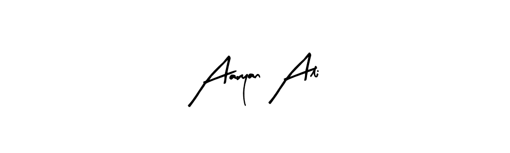 The best way (Arty Signature) to make a short signature is to pick only two or three words in your name. The name Aaryan Ali include a total of six letters. For converting this name. Aaryan Ali signature style 8 images and pictures png