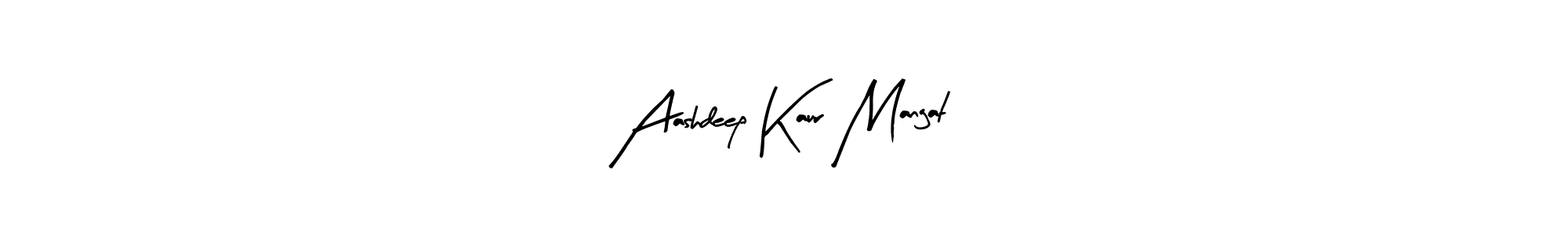 Also we have Aashdeep Kaur Mangat name is the best signature style. Create professional handwritten signature collection using Arty Signature autograph style. Aashdeep Kaur Mangat signature style 8 images and pictures png