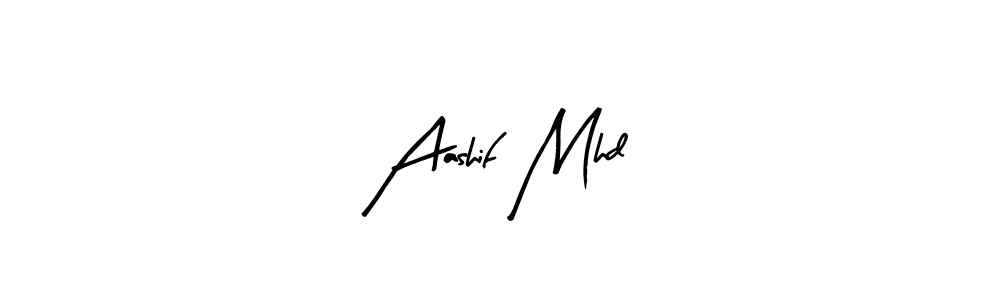 Design your own signature with our free online signature maker. With this signature software, you can create a handwritten (Arty Signature) signature for name Aashif Mhd. Aashif Mhd signature style 8 images and pictures png