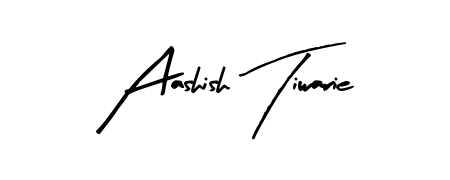 The Arty Signature handwriting style adds charm and authenticity to name Aashish Tiwarie. A wonderful choice for personal thank-you notes. Aashish Tiwarie signature style 8 images and pictures png