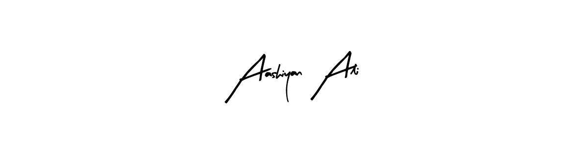 How to make Aashiyan Ali name signature. Use Arty Signature style for creating short signs online. This is the latest handwritten sign. Aashiyan Ali signature style 8 images and pictures png