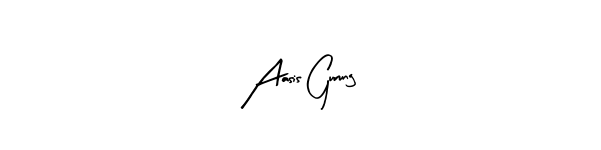 Design your own signature with our free online signature maker. With this signature software, you can create a handwritten (Arty Signature) signature for name Aasis Gurung. Aasis Gurung signature style 8 images and pictures png